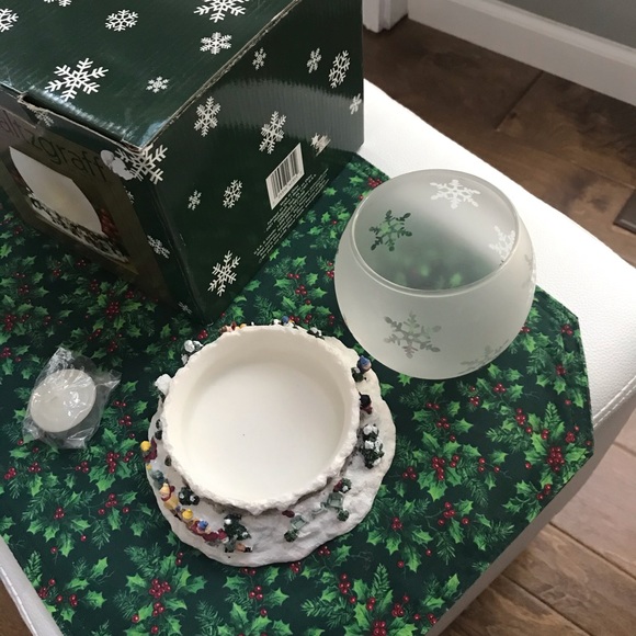 ⛄️Pfaltzgraff Winterberry Sculptured Tealight Globe - Picture 2 of 5